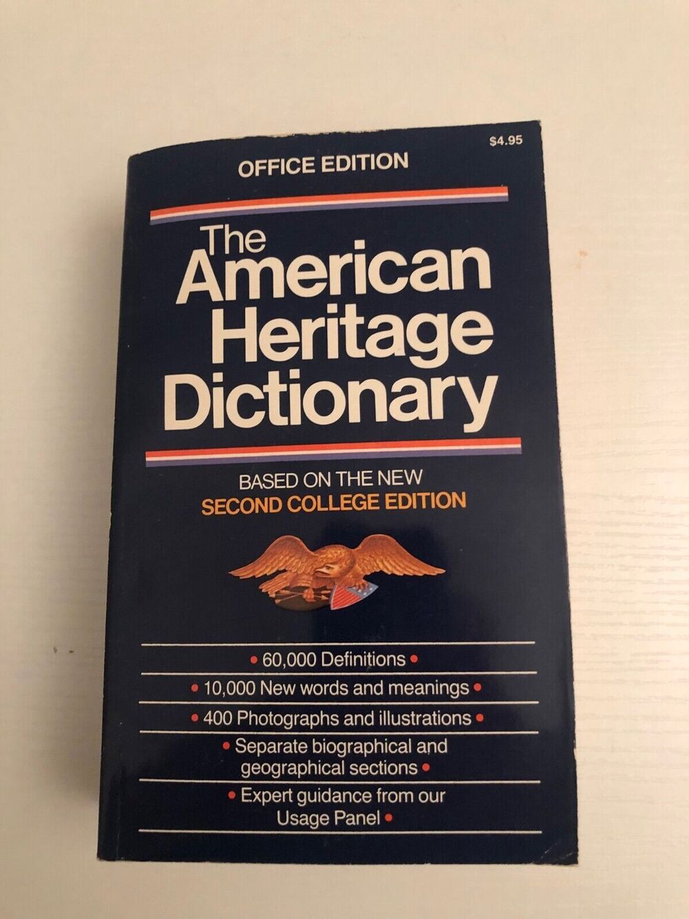 The American Heritage Dictionary office edition 1983 paperback